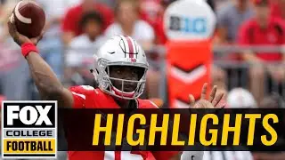 J.T. Barrett slings a 20-yard TD strike to Terry McLaurin | Highlights |FOX COLLEGE FOOTBALL