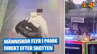 Se filmen: H&auml;r flyr skytten vid t-banan i Alby