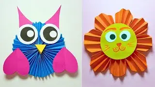 DIY Easy Paper Craft Ideas || Paper 3d Craft || Paper Owl And Tiger