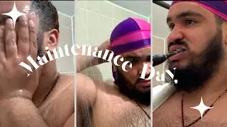 Maintenance Time !!! shower , Beard and teeth