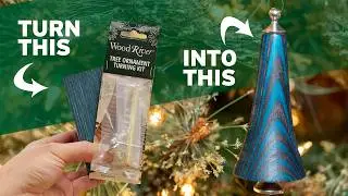 Easy Lathe Turned Wood Christmas Tree Ornament