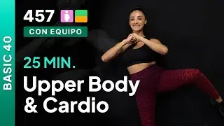 Upper body & Cardio | Rutina de 25 minutos | Día 37 Basic-40