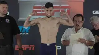 Carlos Castro vs Mauro Diaz Weigh In/ Face Off