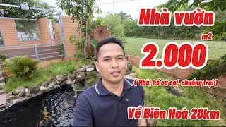 Nhà đất đồng nai, Bán nhà vườn nghĩ dường 2 sào cách Biên Hoà 20km