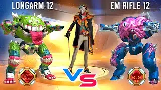 EM Rifle 12 vs Longarm 12 - Juggernaut - Mech Arena
