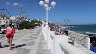 Benalmadena Beach Walk in June 2021, Malaga - Spain
