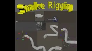 Maya --Rigging Tutorials -- ( Snake Rigging in Maya) - Telugu