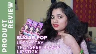 Sugar Pop Ultrastay Lipstick Review | Coral Delight, Autumn Amber, Cocoa Crush | Lip + Hand Swatches