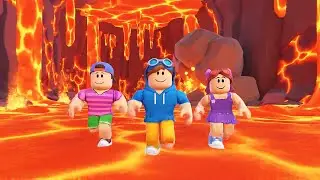 Roblox Funny Friends Escaped a Lava-Filled Adventure | Nursery Rhymes for Kids & Baby Songs