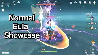 A normal Eula showcase in Genshin Impact