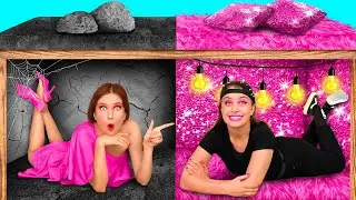 Secret Rooms Under The Bed | Crazy Challenge by DuKoDu