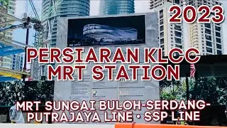 [4K Walk] Persiaran KLCC MRT station is a underground station on SSP Line (Malaysia)