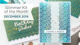 Spellbinders December 2019 Glimmer Hot Foil Kit of the Month &ndash; Perfect Fit Hexagon Strips