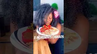 Easy churros recipe. 3 ingredients dessert. #easydessert #fyp #3ingredients