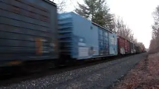 CSX Q409-26 looks long in Northvale with a nice conductor!