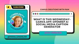 Weekly CANVA APP: OpenREP AI Social Media Caption Generator