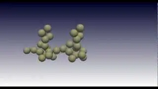 Small cohesive aggregate collision