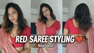 Red Saree Look & Styling Ideas ❤️ | Indian Ethnic Wear