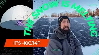 Solar Panels Are Melting Snow! | Solar Panel Ideal Angle!