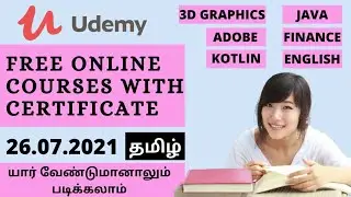 Udemy paid courses for FREE/Free online courses with certificate/Free online courses/Tamil
