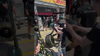 Mercedes Pit Stop Training at Imola 2025 #f1  #mercedesf1  #imolagp