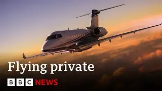 Why private jet popularity in the US is taking off | BBC News