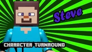 LEGO Character Turnaround: Steve (minecraft minifig) | TwinToo Bricks