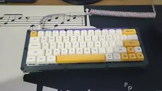 Stainless Steel Acrylic Sandwich Case w/ Gateron Yellow KS-3 Lubed Sound / Typing Test