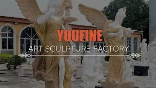 From Stone to Beauty: The Marble Angel Statue Transformation | Watch Now!