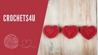 Snel Haakproject: Hartje van 4cm | Crochets4U #C4U