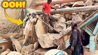 👹🔝HARD ROCK STUCK CRUSHING EXPERTS: SOLUTIONS FOR TOUGH PROBLEMS#stonecrusher #asmr