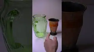 Guess the most #RADIOACTIVE Source: #uraniumglass vs. #ceramicpots ! #geigercounter reveals all!