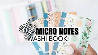 DIY Washi Book Using MICRO HAPPY NOTES | At Home With Quita