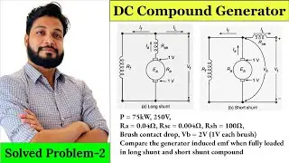 DC Compound Generator | Solved Problem-2 | Electrical Machines-I
