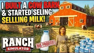 I Built a Cow Barn & Started Selling Milk 🥛 | Ranch Simulator Hindi (Part 7) | Lumeos Gaming