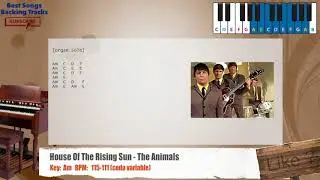 🎹 House Of The Rising Sun - The Animals Piano Backing Track with chords and lyrics