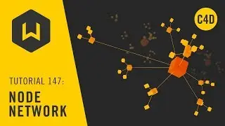 Make a connected network of objects in C4D - Tutorial 147: Node Network