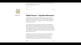 Rabbit Finance   Sheer Leveraged Yield Farming Pleasure