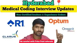 MAY Interview Updates for MEDICAL CODING Jobs at Hyderabad..!  #medicalcoding #fresherjobs