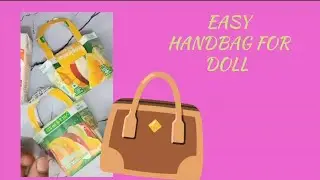 DIY CRAFT Mini hand bag for your  favourite doll🎎🎎🎎#zero cost handbag craft