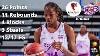 Dominique Malonga 26 Points vs Nice - French Cup 2023-24