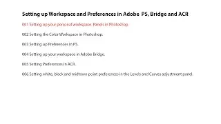 001 - Intro to Setting up the Adobe Photoshop Workspace