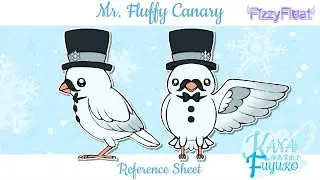Mr. Fluffy Canary's Reference Sheet (Speedpaint)