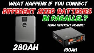 Connecting Batteries with DIFFERENT Capacity in Parallel - What Happens?!