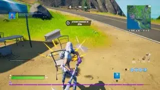 Fortnite destroy structures at pizza pete's food truck