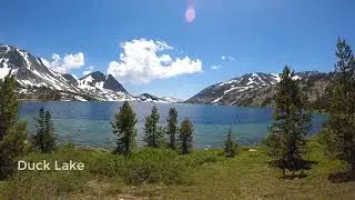 Duck Pass and Pika Lake Trail. Mammoth Lakes CA 