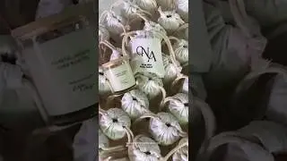 Handmade scented candles for wedding favors✨️