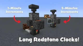 Как построить длинные инкрементные часы из красного камня (1.19+) | Minecraft Tutorial