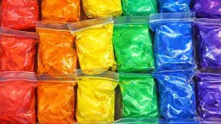 Satisfying ASMR sound 18 colors rainbow clay unboxing and mixing | satisfying super clay unboxing 
