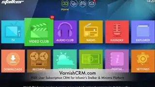 STALKER/MINISTRA FREE USER SUBSCRIPTION BILLING PANEL VarnishCRM.com 5.6.1 Supported TRY TODAY! FREE
